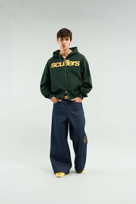 Scuffers Essential Green Zipper