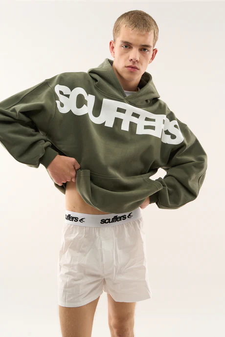 Scuffers Flock Green Hoodie