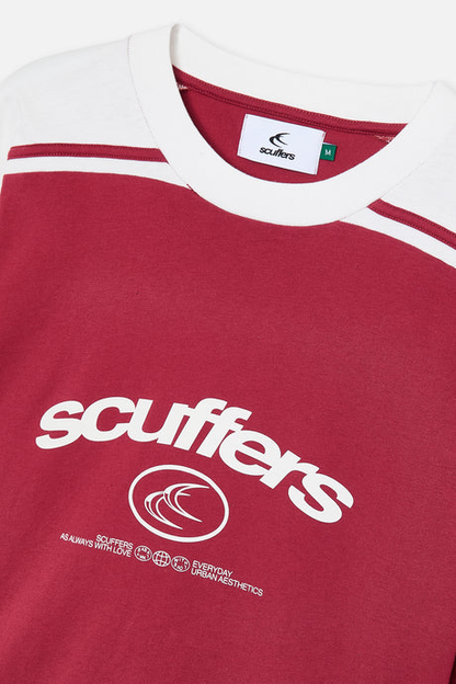 Scuffers Effortless Burgundy T-Shirt