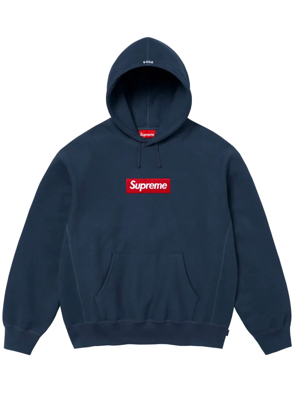 Supreme Hoodie Box Logo Navy