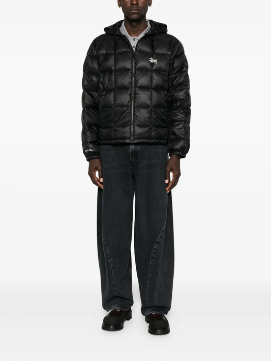 Stussy Puffer Midweight Hooded Black