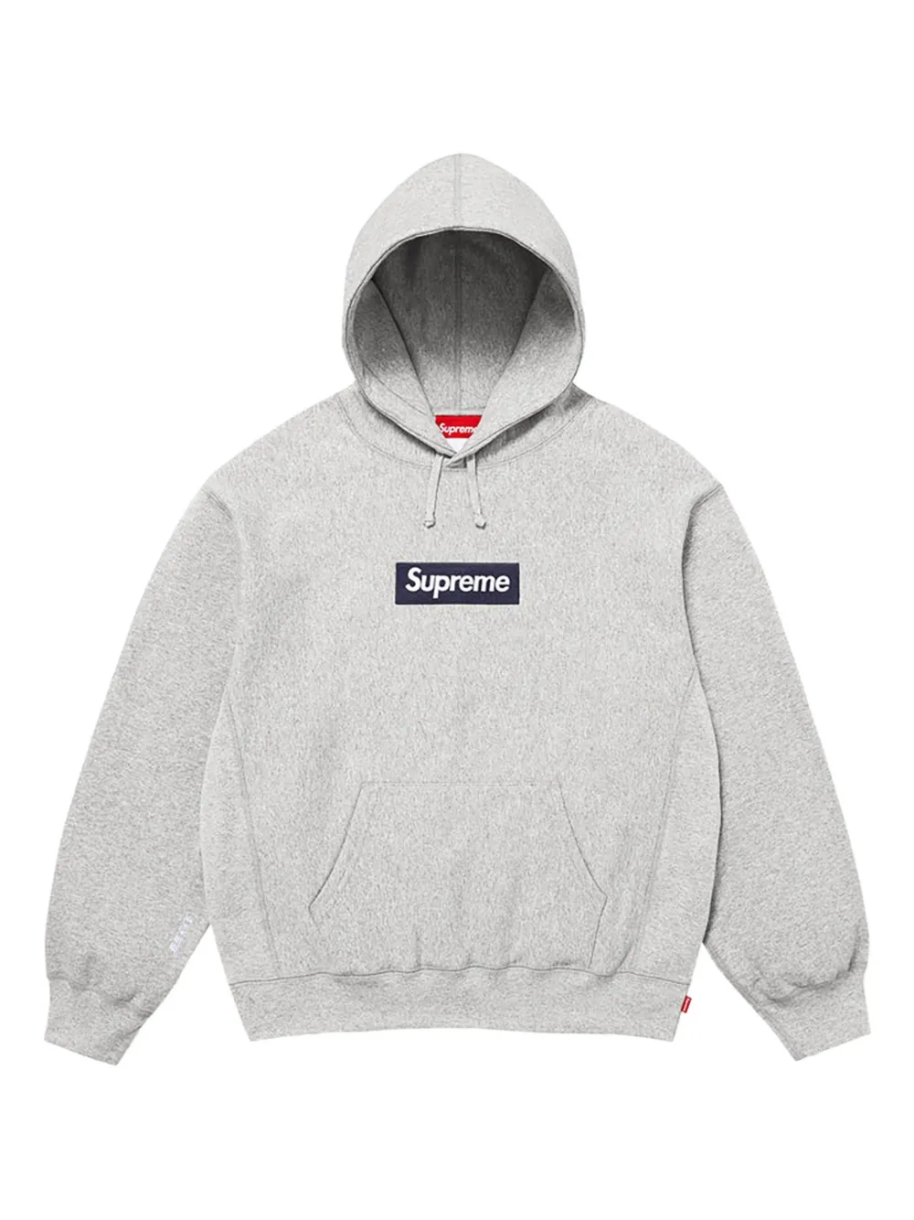 Supreme Hoodie Box Logo Light Grey