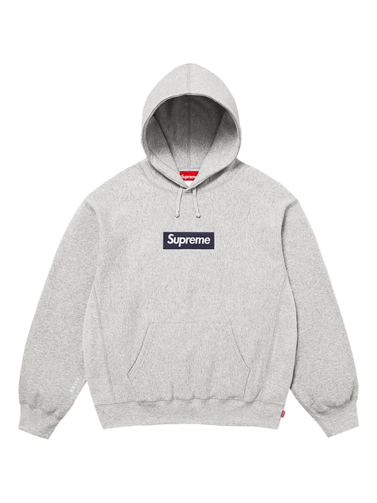 Supreme Hoodie Box Logo Light Grey
