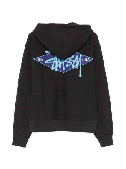 Stussy Zip Diamond Black