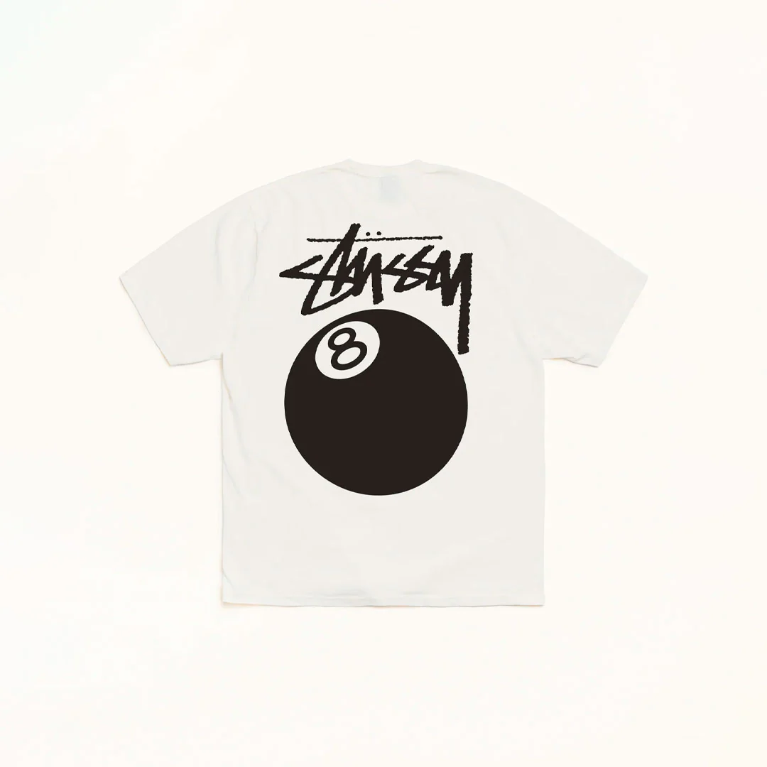 Stussy Tee 8 Ball Natural