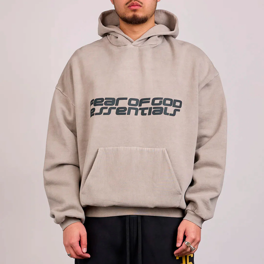 Fear of God Essentials Hoodie 90s Smoke Grey