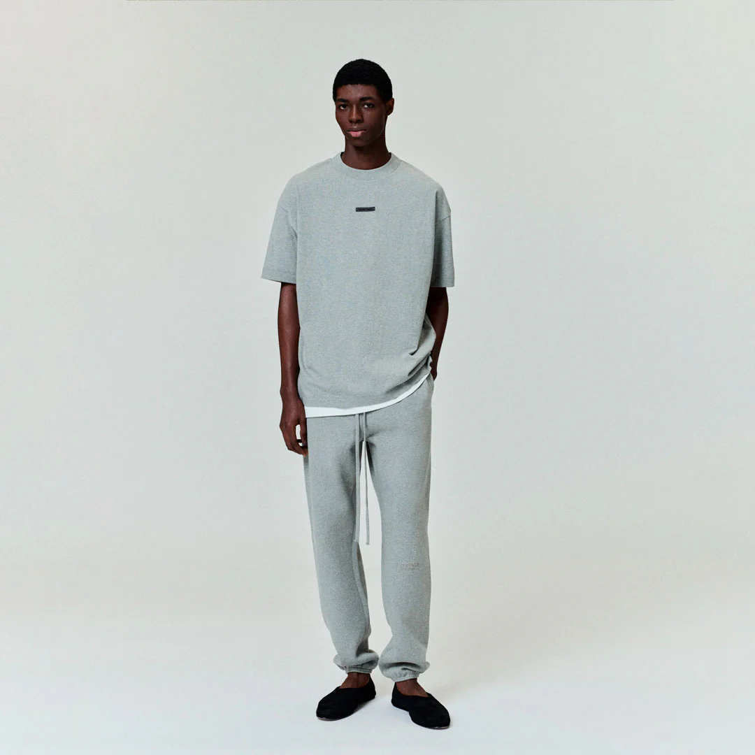 Fear of God Essentials Tee Metallic Concrete Heather