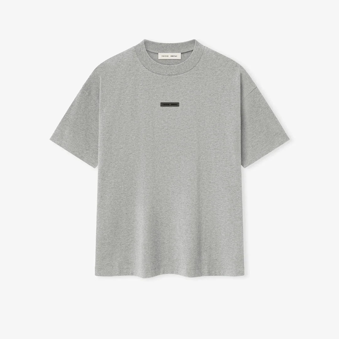 Fear of God Essentials Tee Metallic Concrete Heather