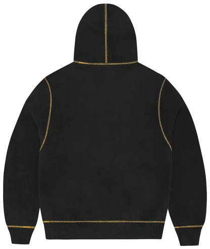 Corteiz Alcatraz Contrast Hoodie 'Black/Yellow'