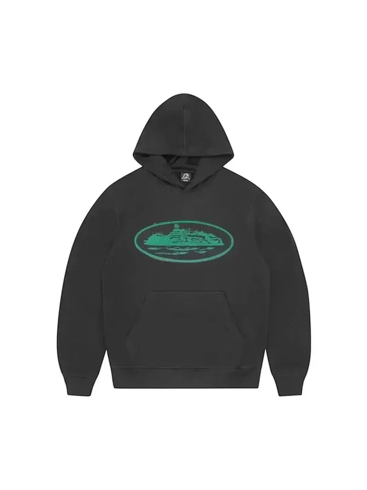 Corteiz Alcatraz Hoodie Black & Green