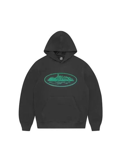 Corteiz Alcatraz Hoodie Black & Green