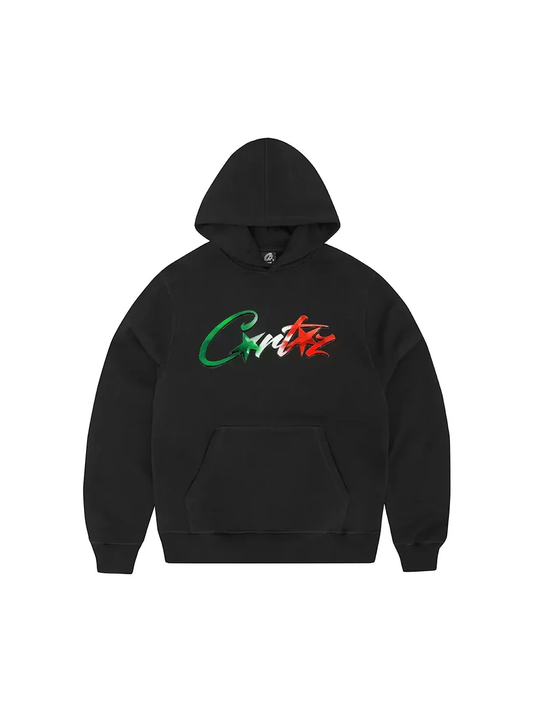 Corteiz Allstars Italia Hoodie Black