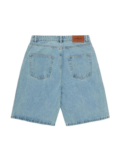 Corteiz Baggy Denim Shorts Stonewash