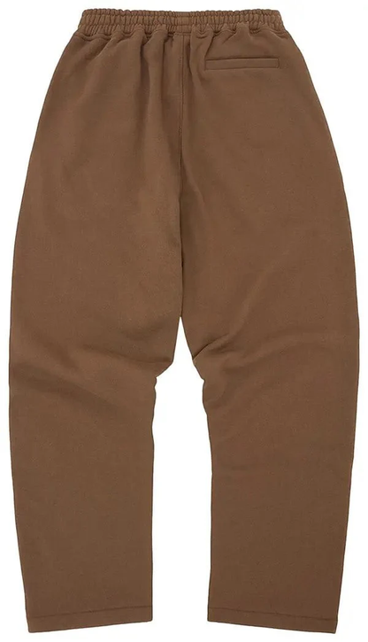 Corteiz Island Puff Print Open Hem Pant Brown