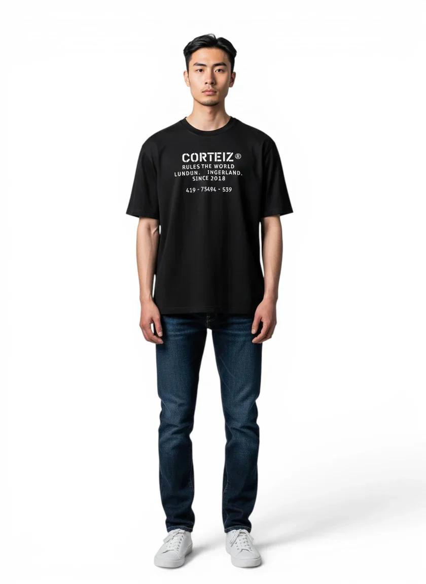 Corteiz OG Stencil Black Tee