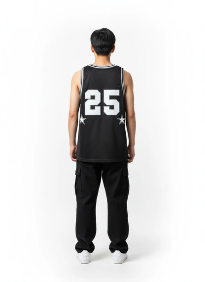 Corteiz Stars Basketball Jersey Black