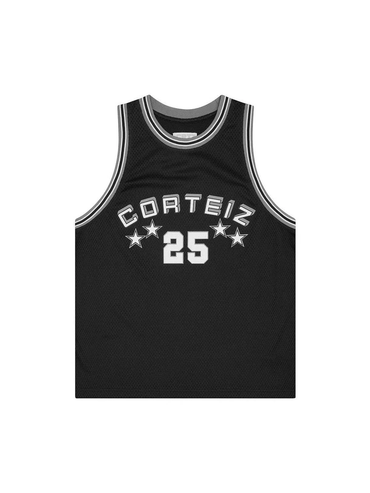 Corteiz Stars Basketball Jersey Black