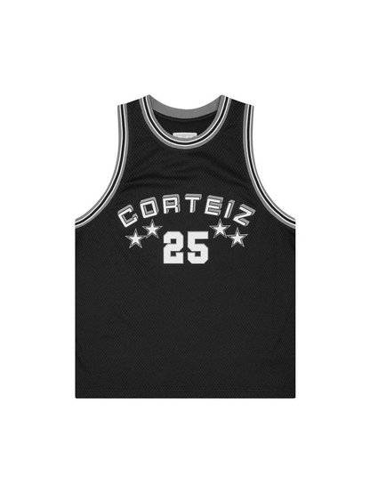 Corteiz Stars Basketball Jersey Black