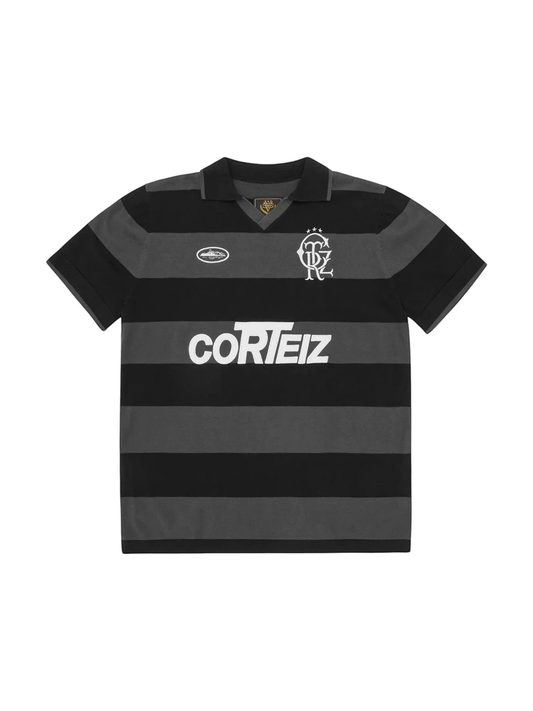 Corteiz Striped Knit Jersey Black