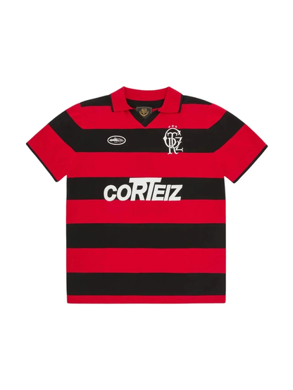 Corteiz Striped Knit Jersey Red