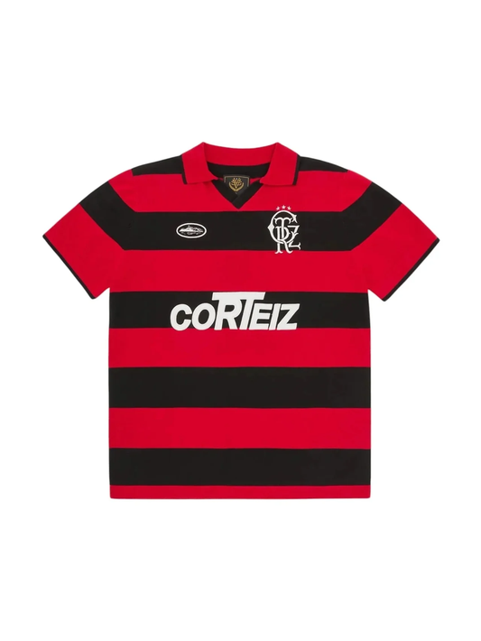 Corteiz Striped Knit Jersey Red