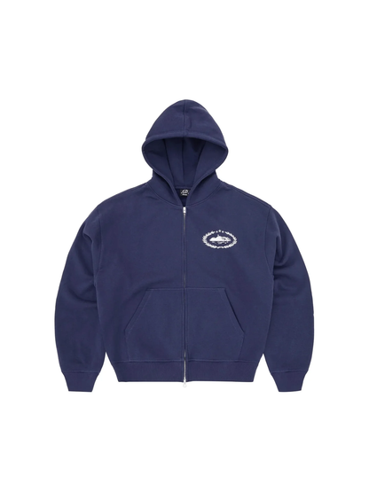 Corteiz Superior Royale Zip Hoodie Navy