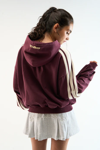 Scuffers Effortless Burgundy Hoodie