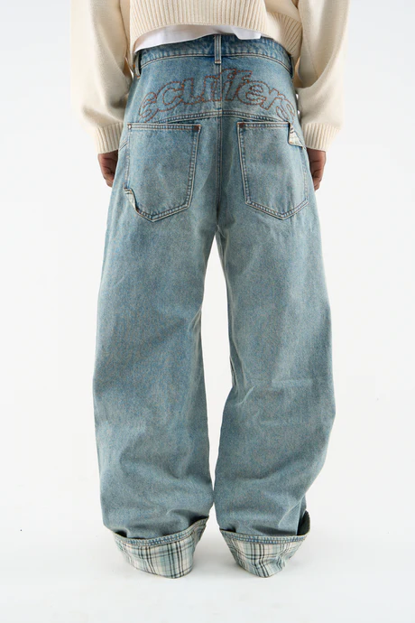 Scuffers Oak Light Blue Pants