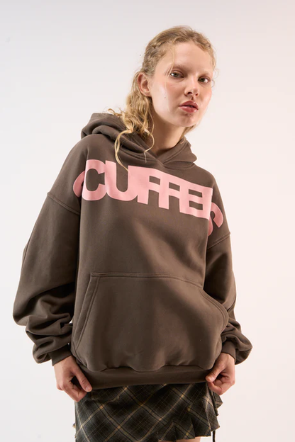 Scuffes Flock Brown Hoodie