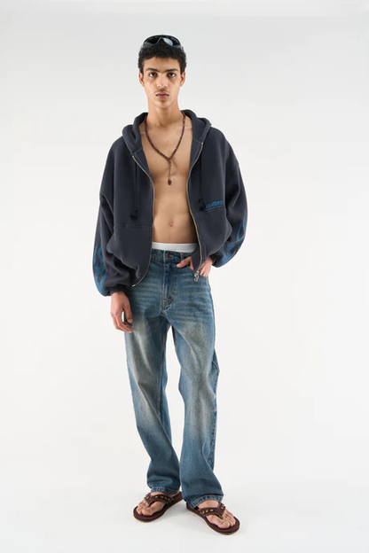 Scuffers Flame Navy Zipper