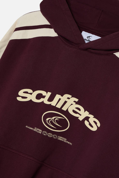 Scuffers Effortless Burgundy Hoodie