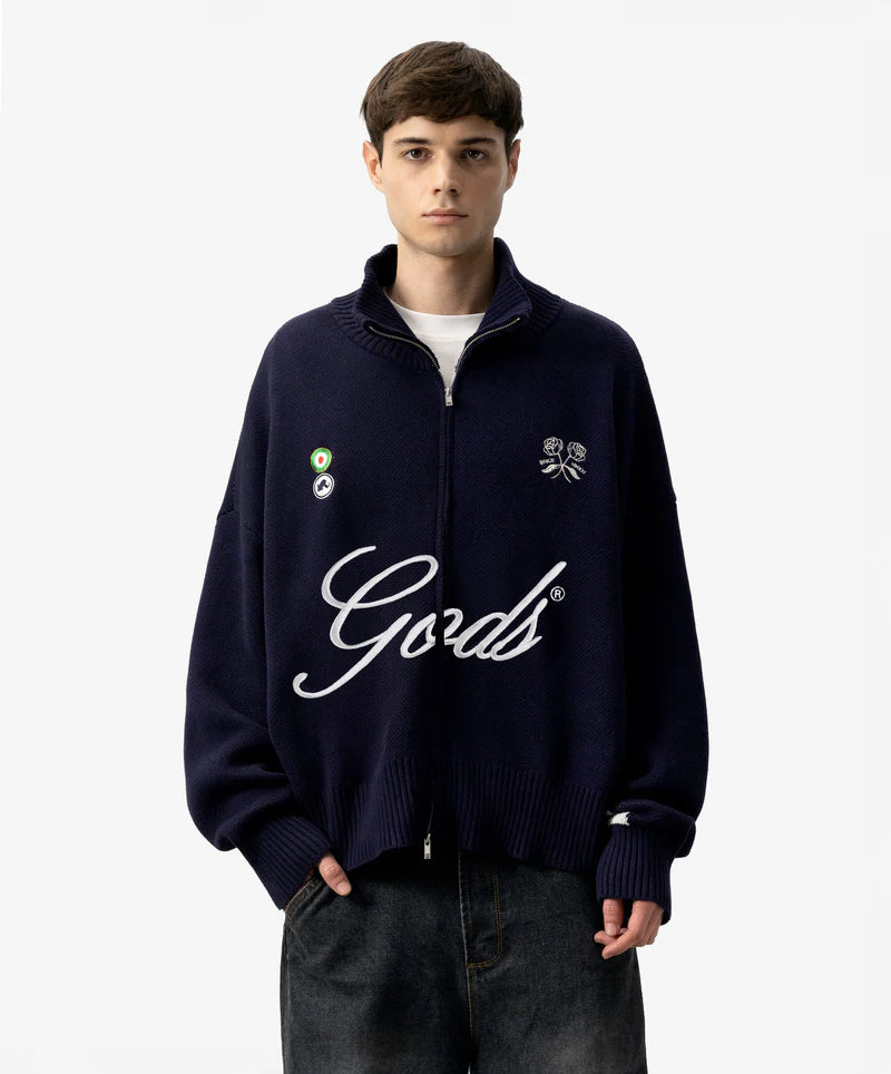 Fake Gods ´FC Knitted Zipper Navy´