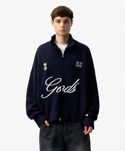 Fake Gods ´FC Knitted Zipper Navy´