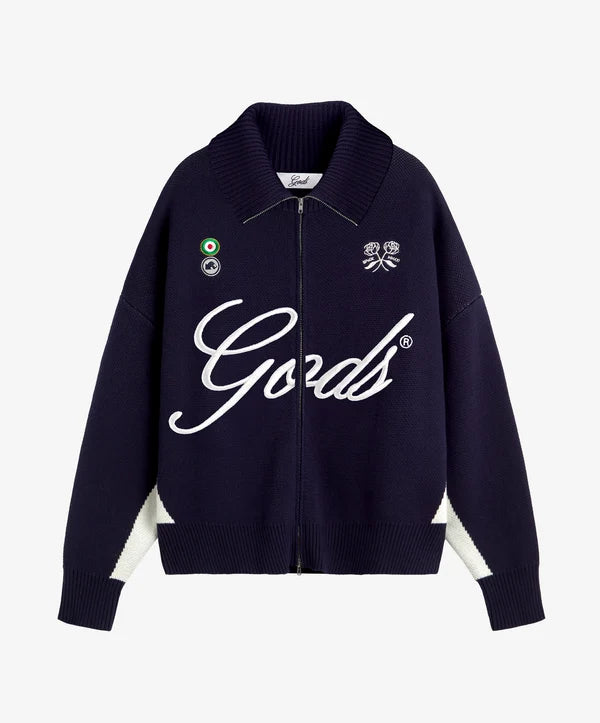 Fake Gods ´FC Knitted Zipper Navy´