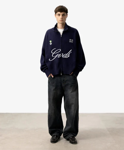 Fake Gods ´FC Knitted Zipper Navy´