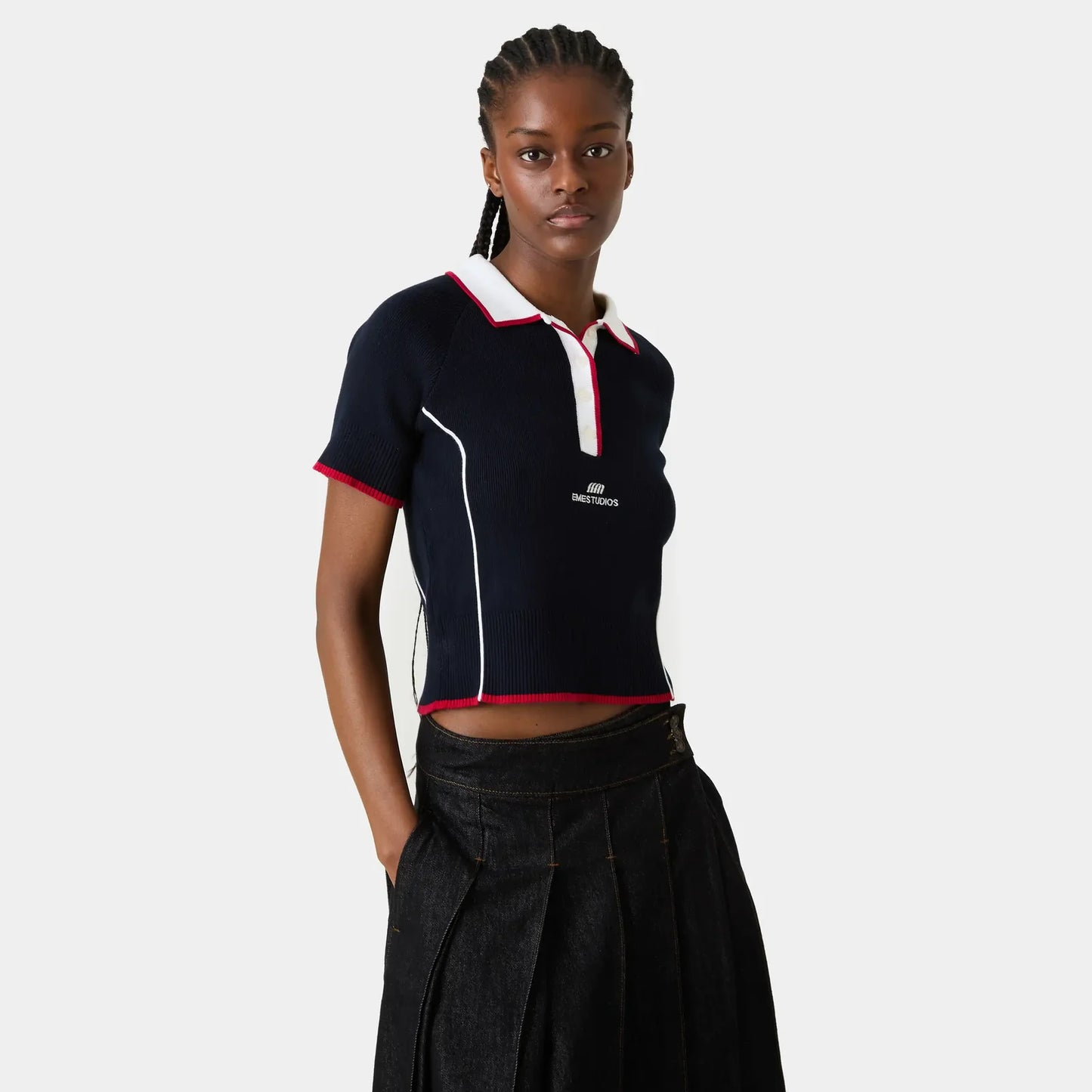 Eme Studios ´Fete Navy´ Knit Polo
