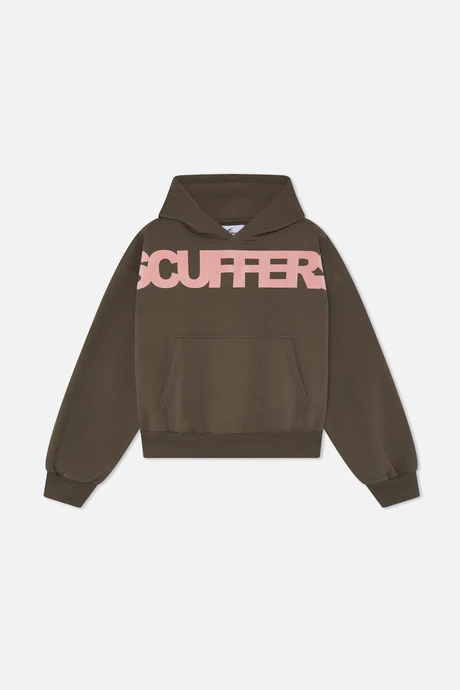Scuffes Flock Brown Hoodie