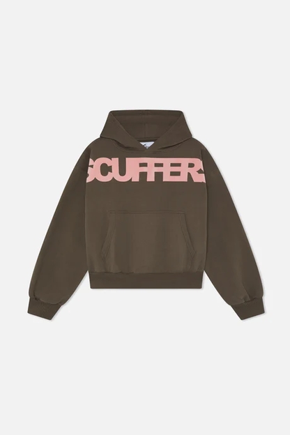 Scuffes Flock Brown Hoodie