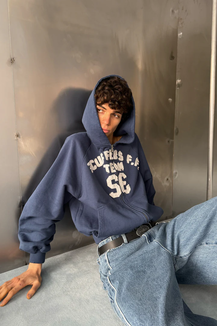 Scuffers Omega Navy Zipper