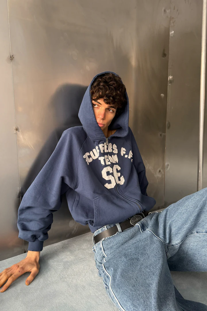 Scuffers Omega Navy Zipper