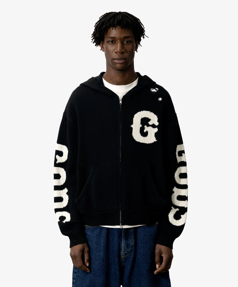 Fake Gods ´Knitted Zipper Black´