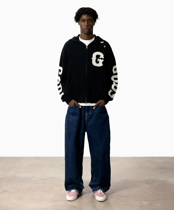 Fake Gods ´Knitted Zipper Black´