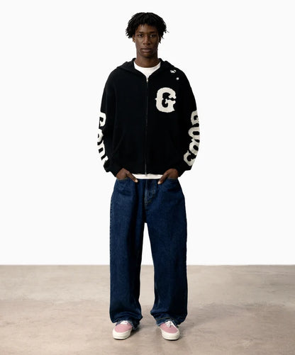 Fake Gods ´Knitted Zipper Black´
