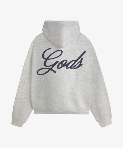 Fake Gods ´Love Script Hoodie Light Grey´