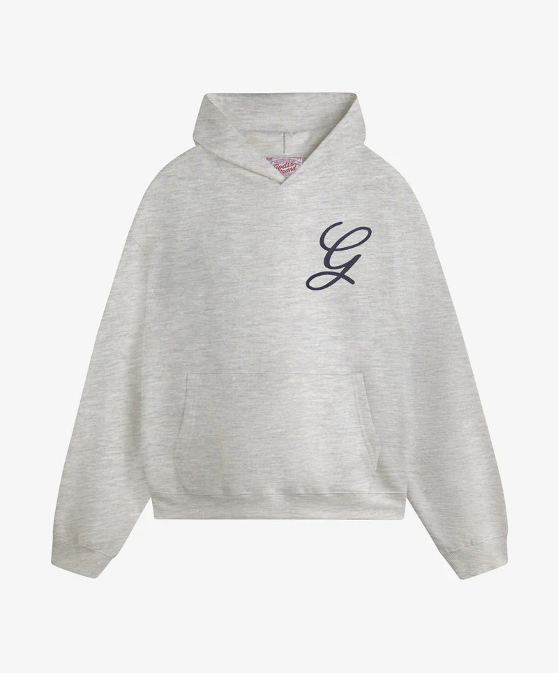 Fake Gods ´Love Script Hoodie Light Grey´