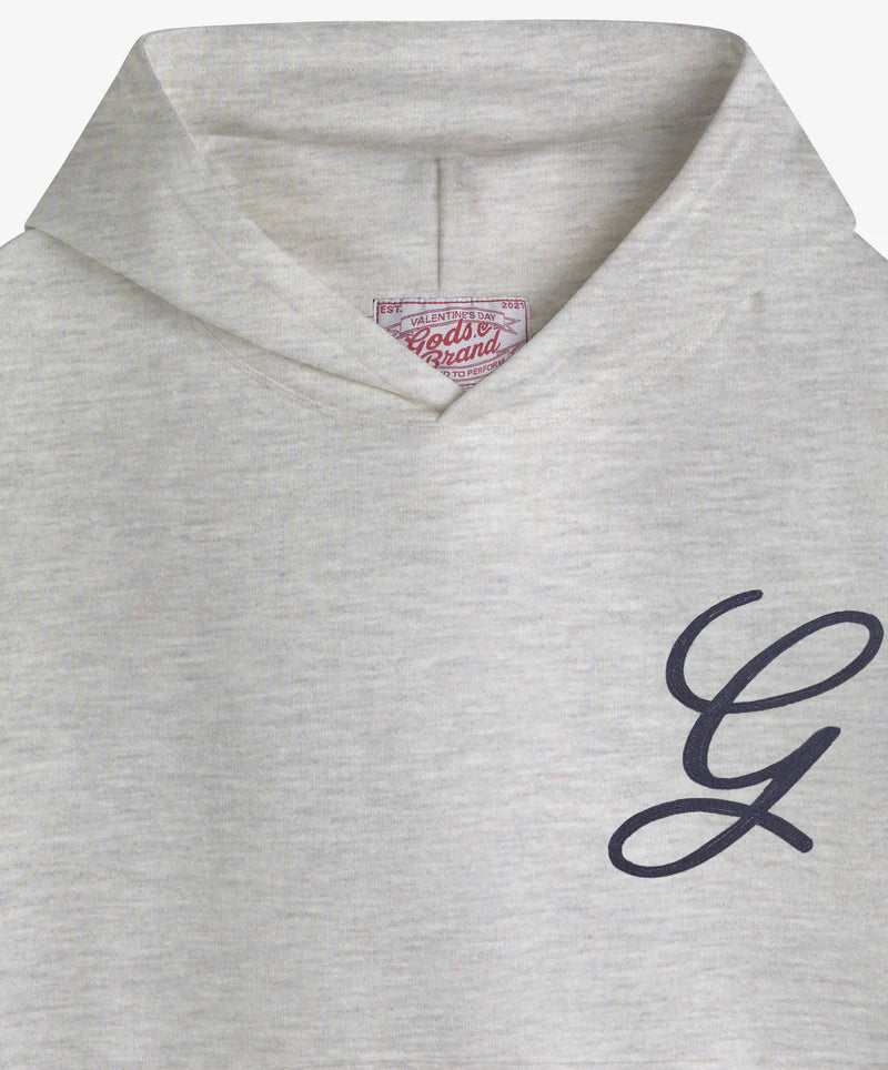 Fake Gods ´Love Script Hoodie Light Grey´