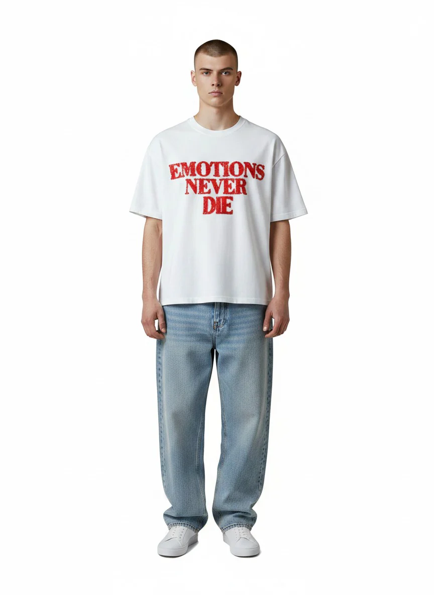 Mixed Emotions Red End Rhinestone Tee