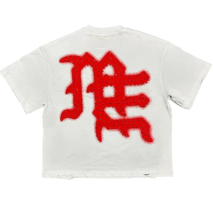 Mixed Emotions Red End Rhinestone Tee