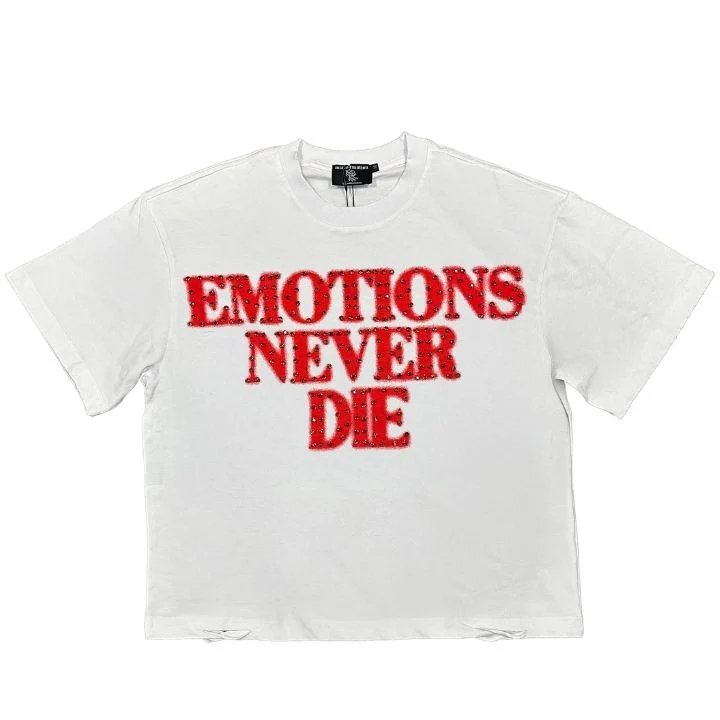 Mixed Emotions Red End Rhinestone Tee