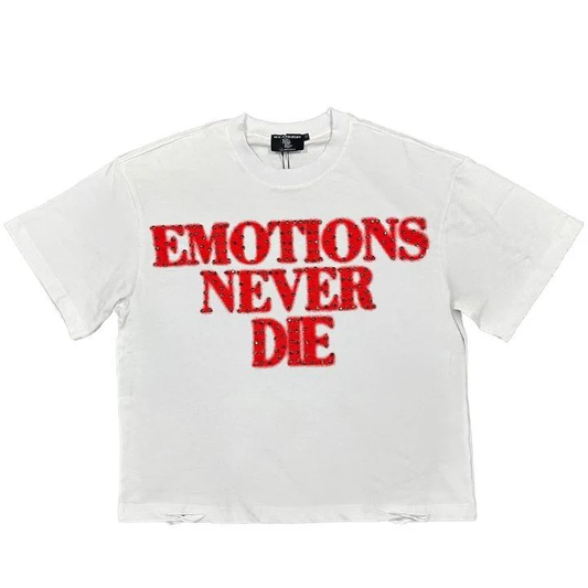 Mixed Emotions Red End Rhinestone Tee